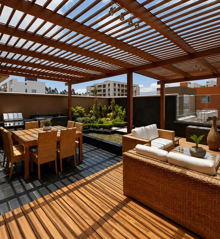 Terrasse ombragée Neuilly-sur-Seine